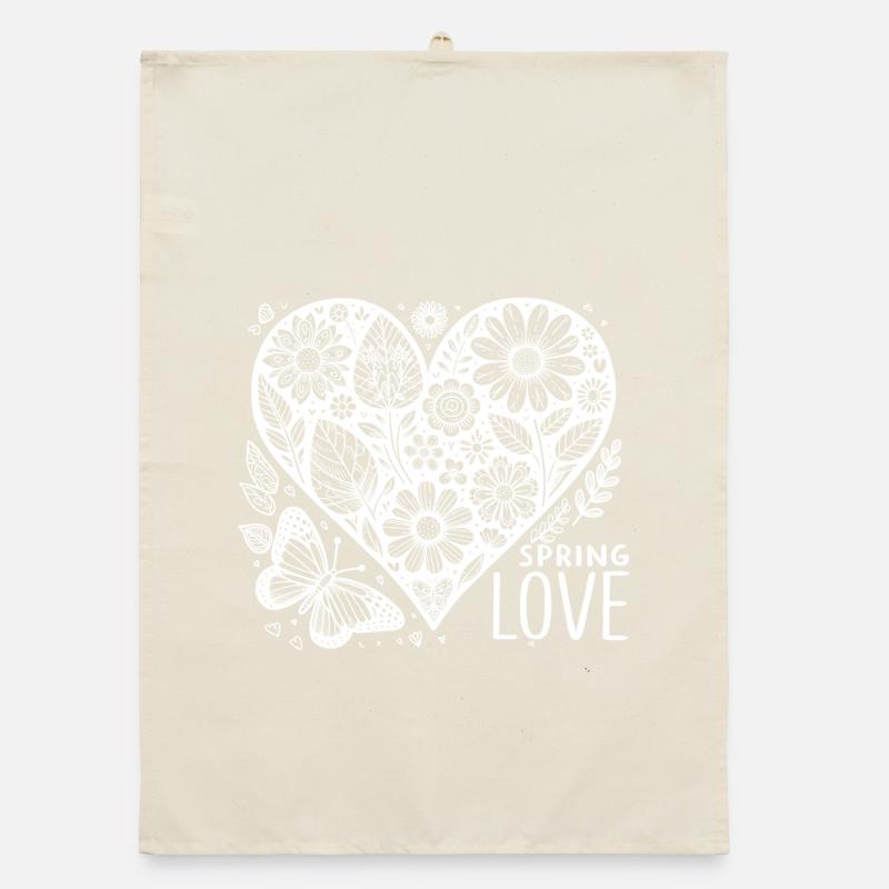 spring love Organic Geschirrtuch