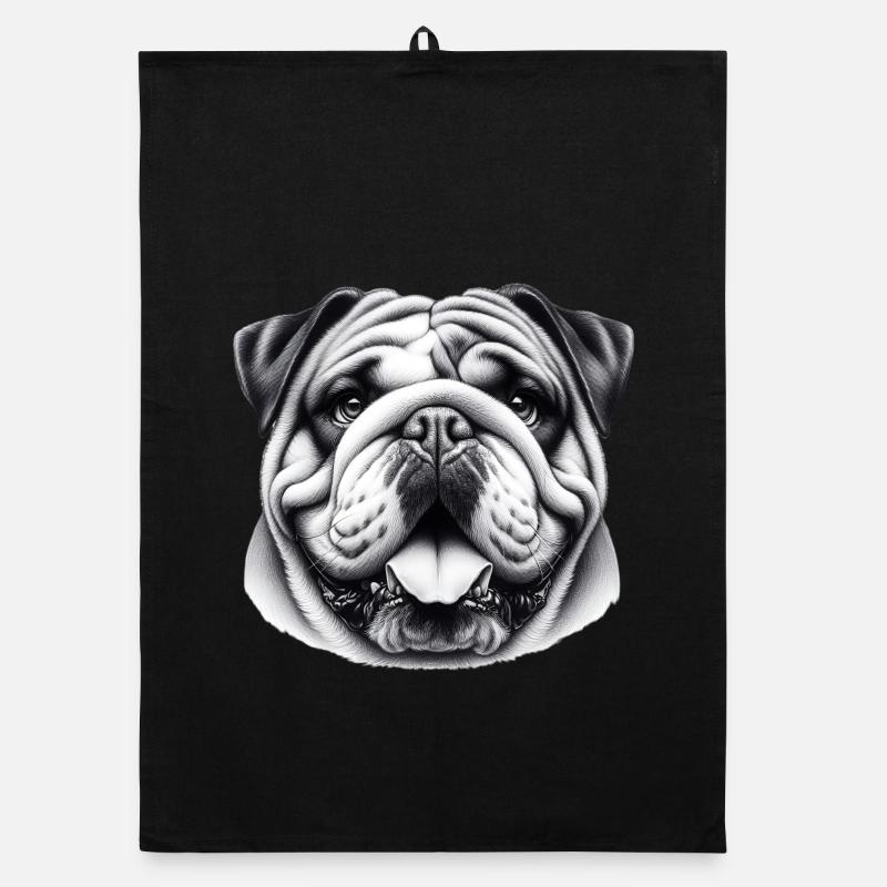 Bouledogue anglais Chien Torchon bio