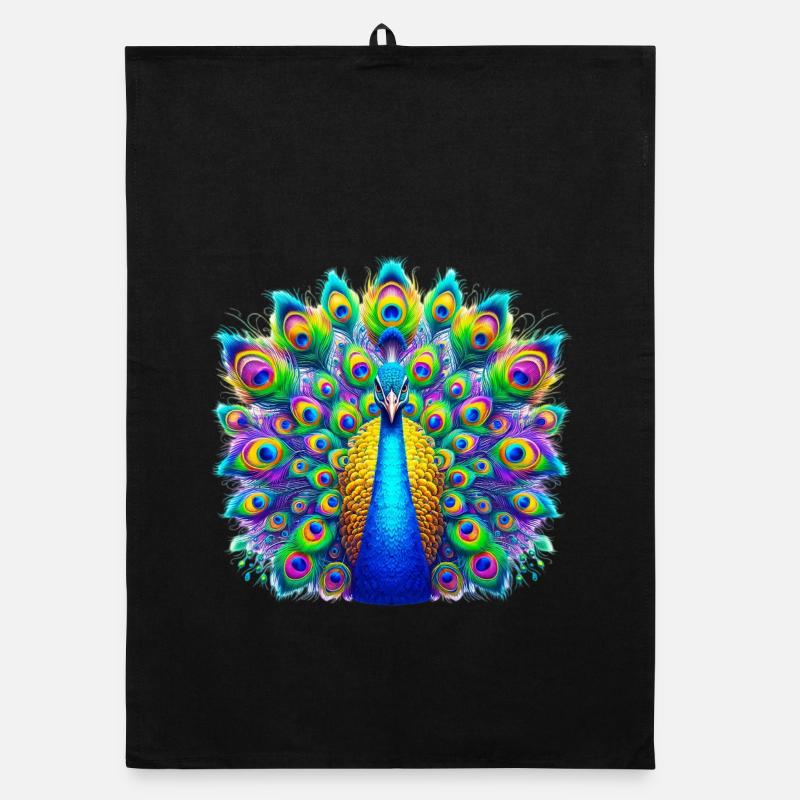 Peacock Organic dish towel