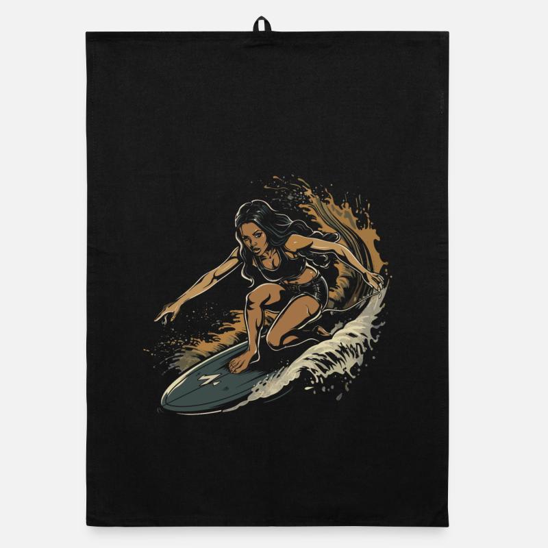 Graphique du surfeur Torchon bio