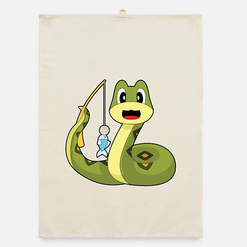 Pêche au poisson pêcheur serpent Torchon bio