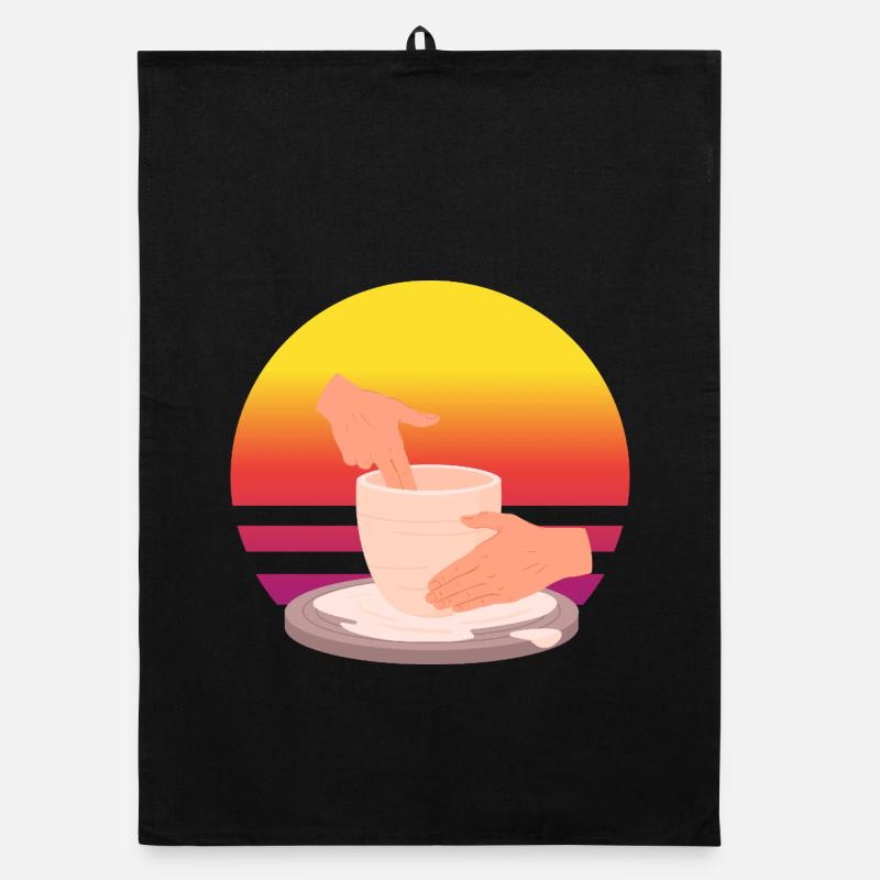 Ceramic Passion Sunset Organic dish towel