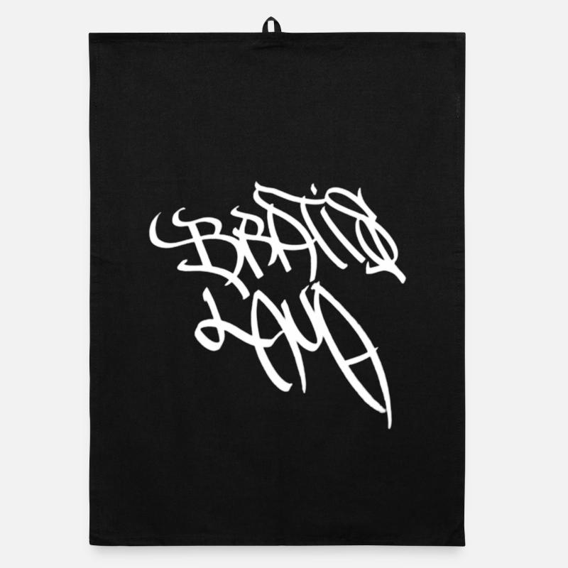 Abstraktes Graffiti Motiv aus Bratislava Organic Geschirrtuch