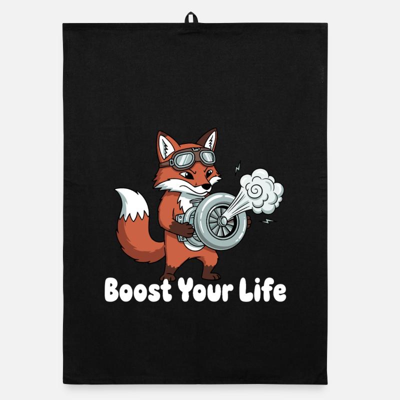 Renard avec Jetbike Boost Torchon bio