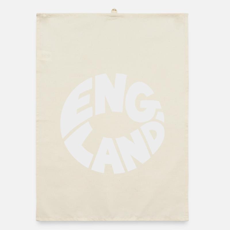 Engand Round Logo Printing Design Organic dish towel