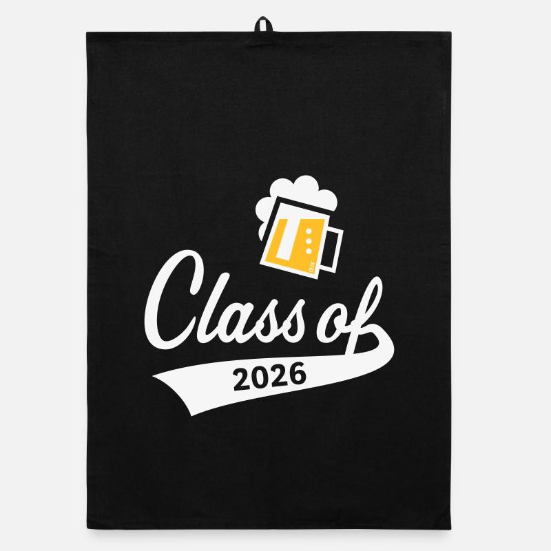 Class Of 2026 (Graduating Class / Beer / 2C NEG) Organic dish towel