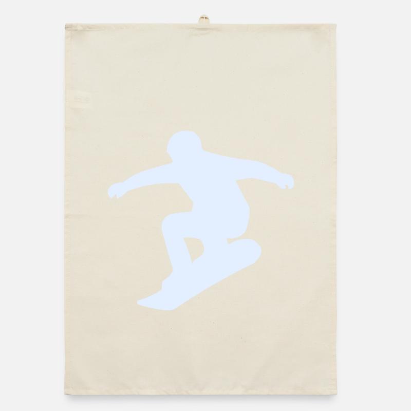 snowboarder Organic Geschirrtuch