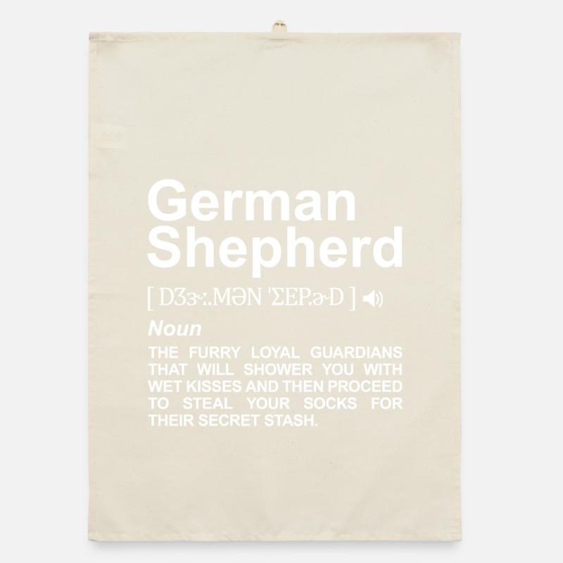 German Shepherd Definition Organic Geschirrtuch