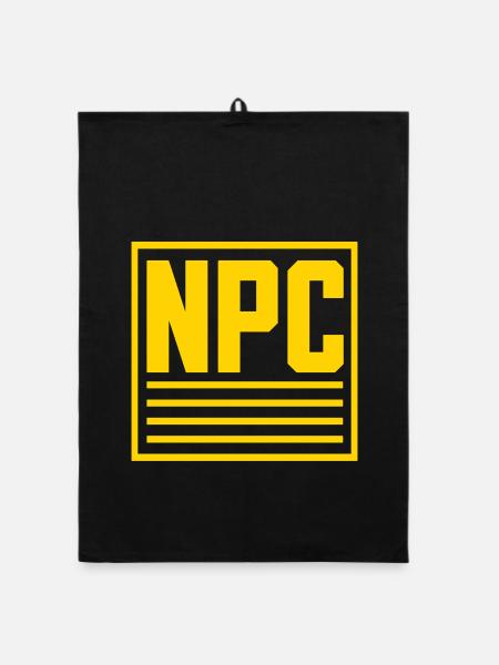 NPC Non-Player Character  - Organic Geschirrtuch - Schwarz