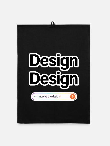 NOAI-Design - Organic Geschirrtuch - Schwarz