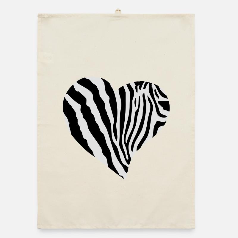 Zebra-Muster Organic Geschirrtuch