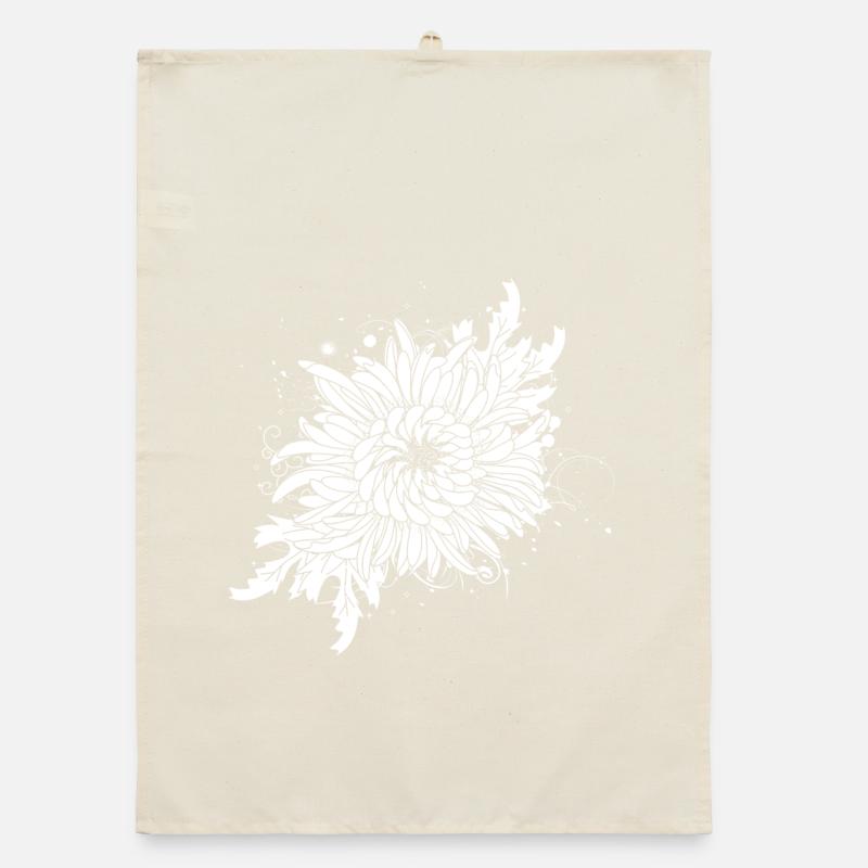 chrysanthème blanc Torchon bio