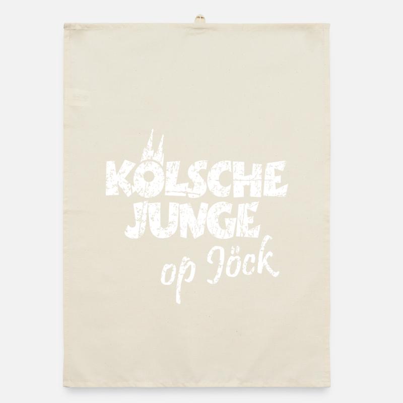 Kölsche Junge Op Jöck Kölsch Köln Organic Geschirrtuch