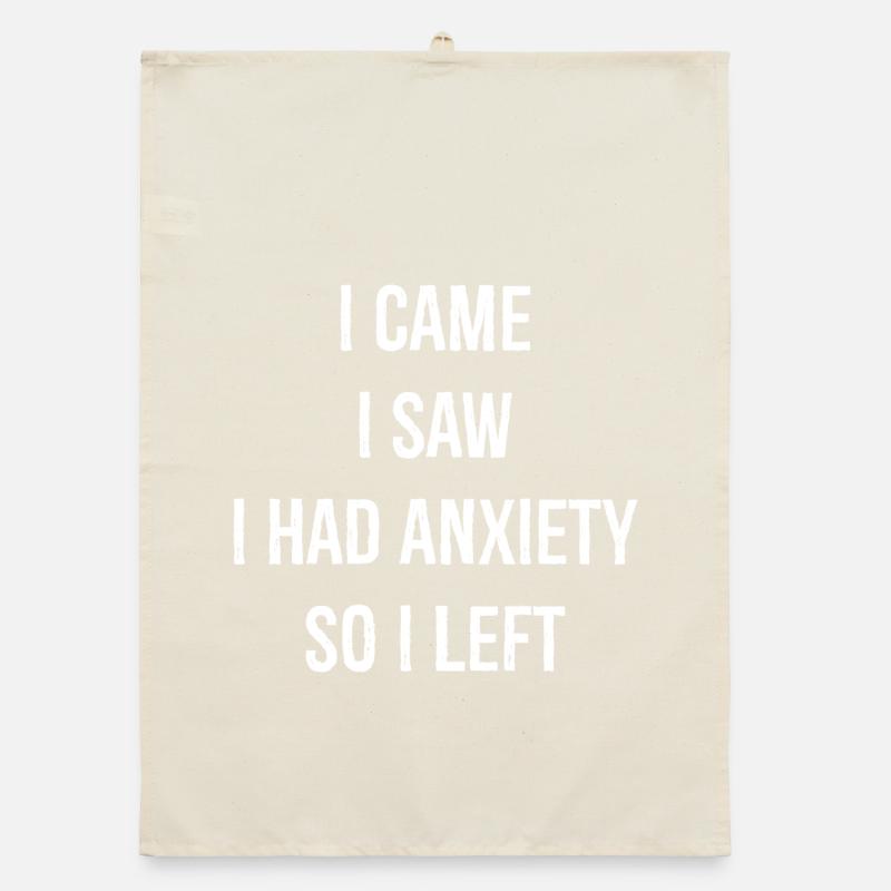 Je suis venu, j’ai vu que j’avais de l’anxiété, alors je suis parti Torchon bio