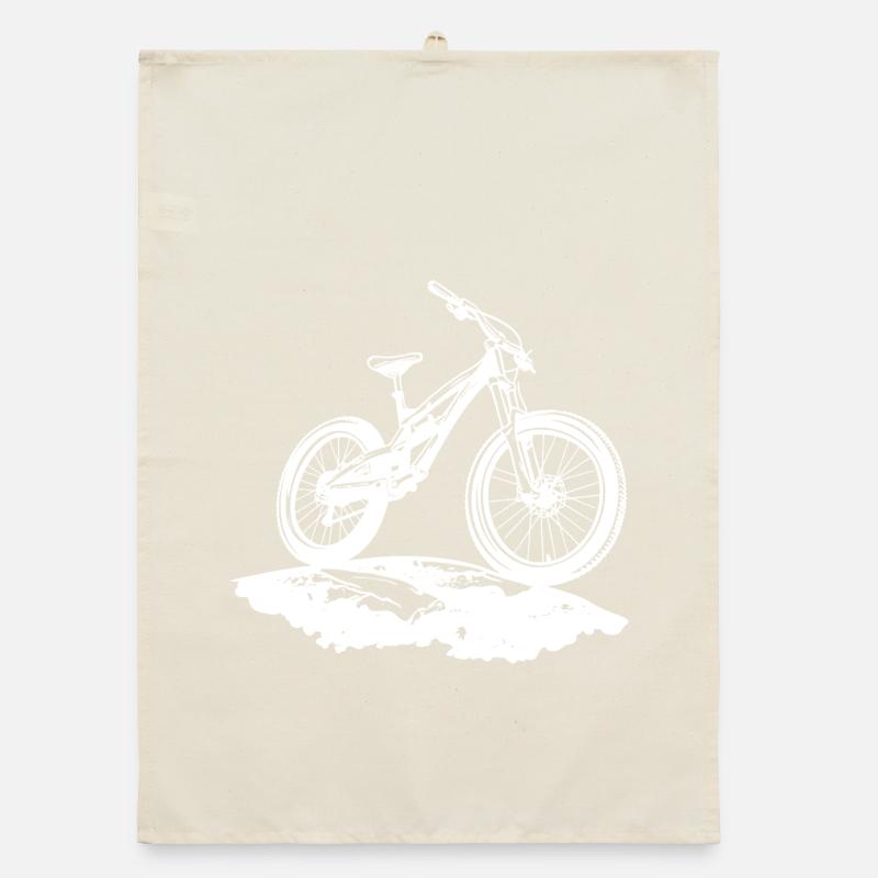 Mountain bikers Organic dish towel