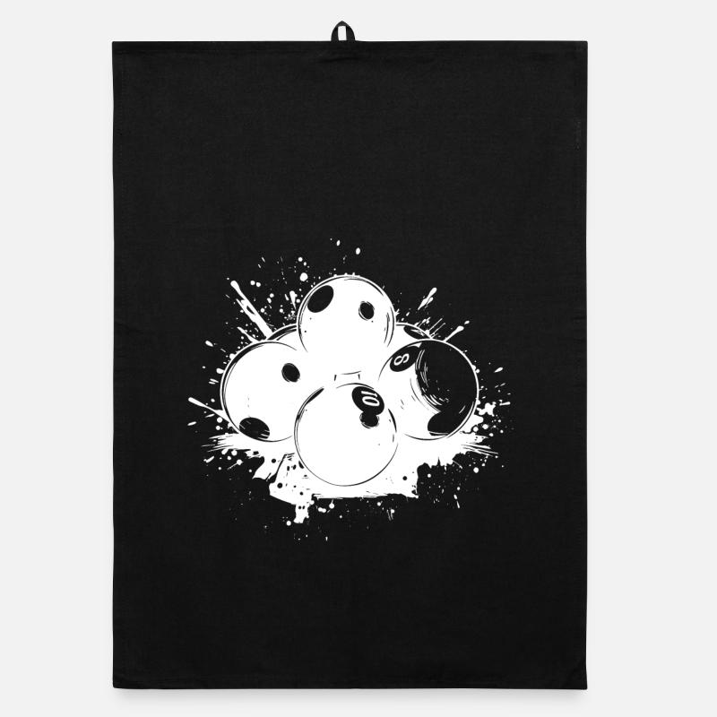 Billiard Balls Graffiti Organic dish towel