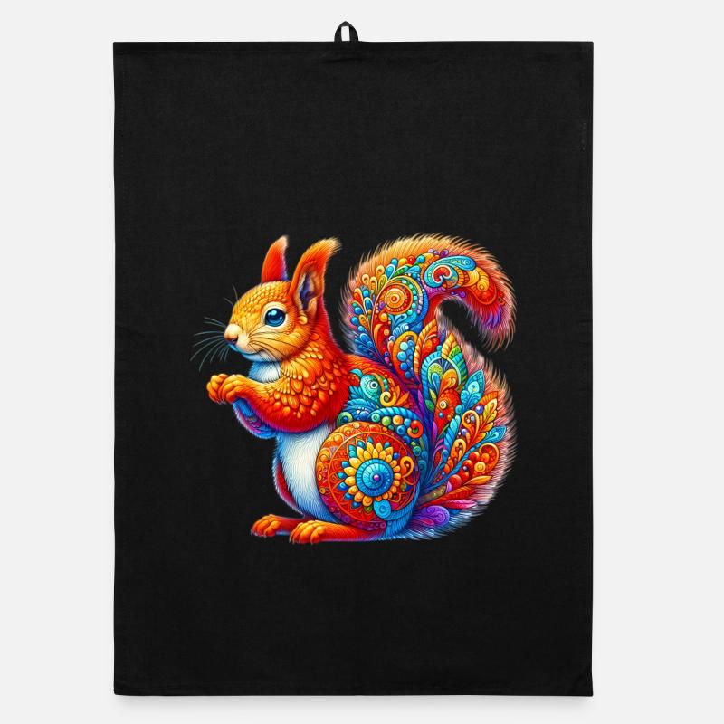 Squirrel Organic dish towel