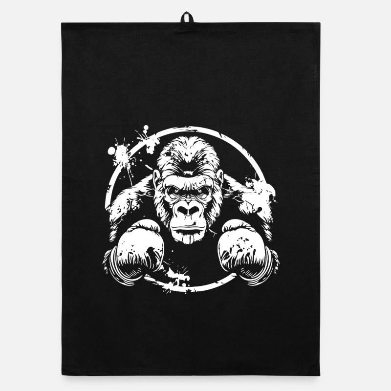Gorilla Boxer Boxing MMA Organic dish towel