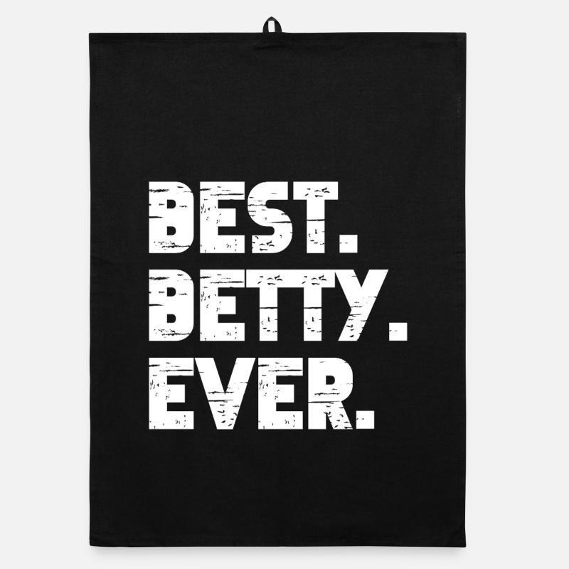 Best Betty Ever Geschenk Spruch Organic Geschirrtuch