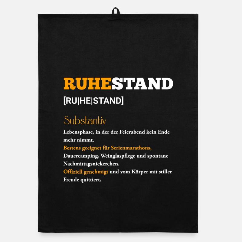Ruhestand Lebensfreude Organic Geschirrtuch