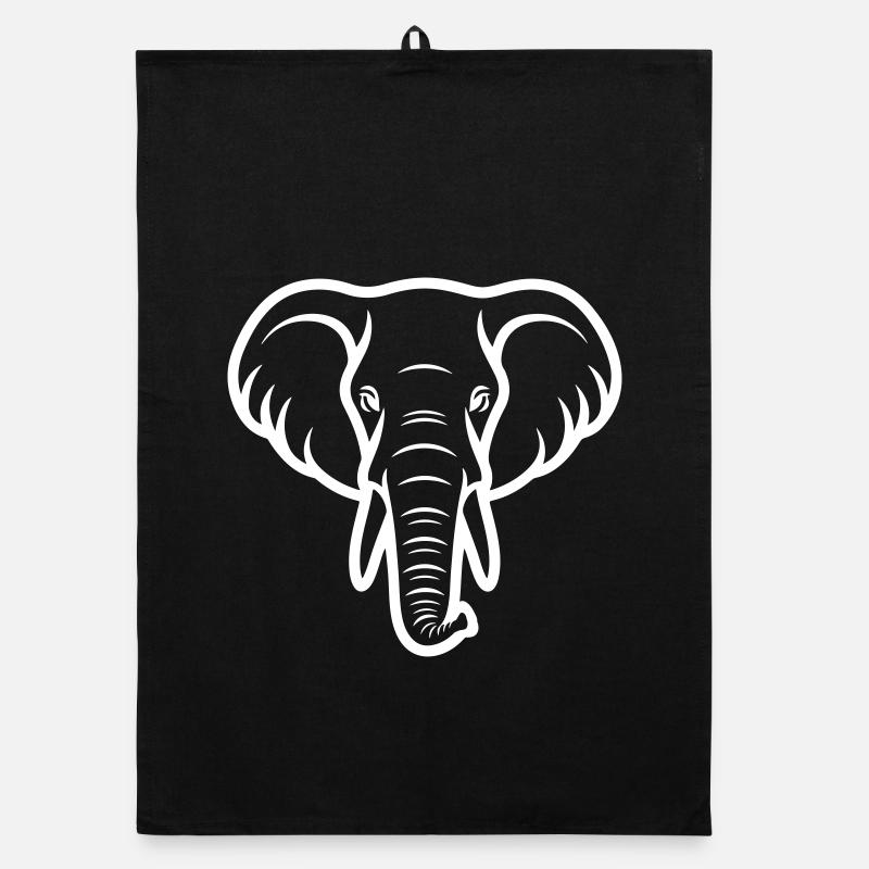 Tête d’éléphant Torchon bio