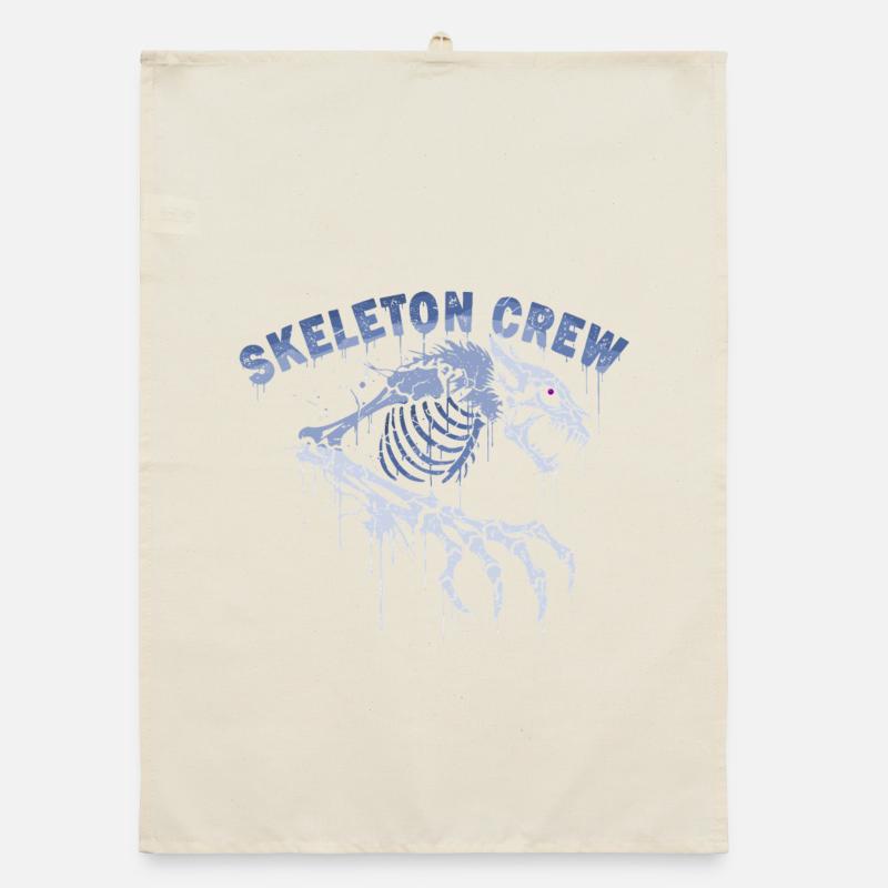 Skeleton Werewolf Graffiti Organic dish towel