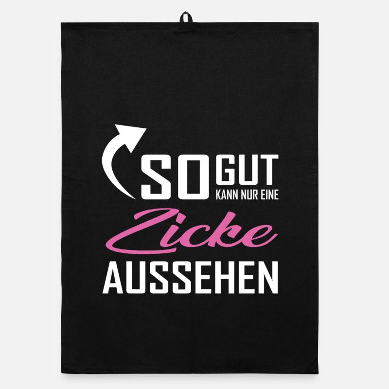So gut kann nur eine Zicken aussehen Organic Geschirrtuch