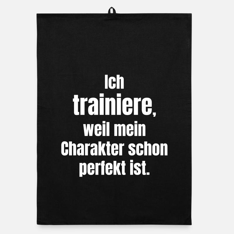 Strength of character through training Organic dish towel