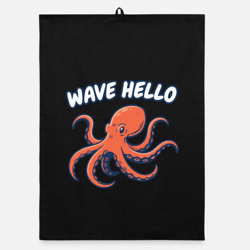 Salut Hello Squid Torchon bio