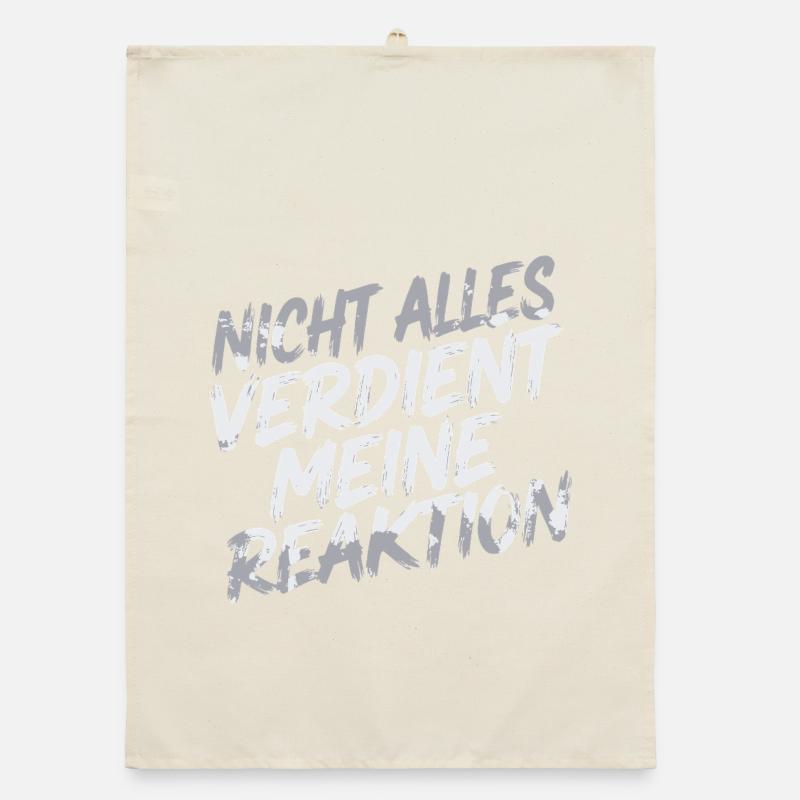 Zero reaction - I don't care Organic dish towel