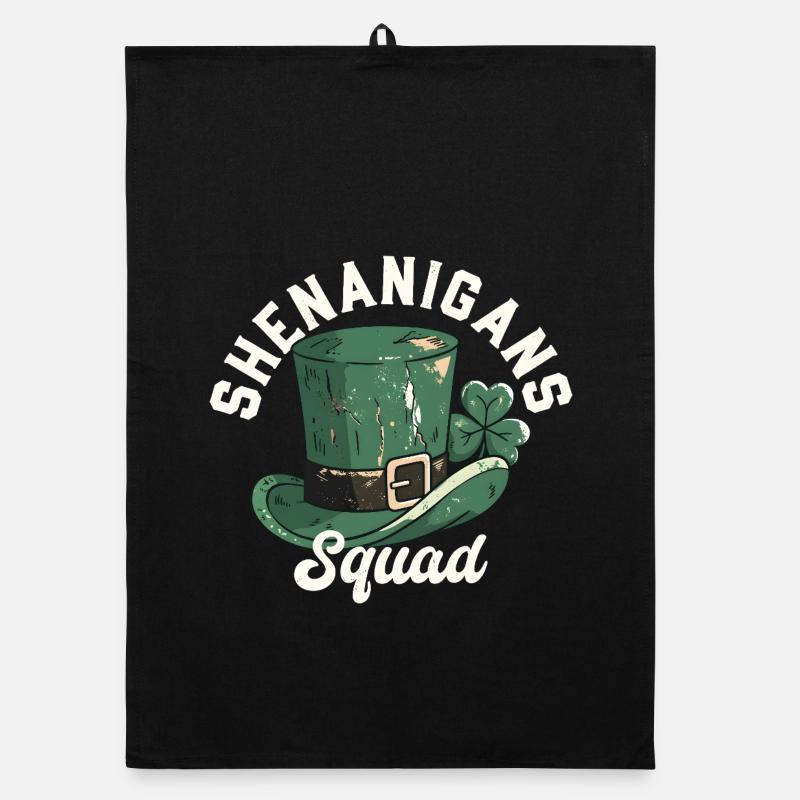 Shenanigans Squad Leprechaun-Hut Organic Geschirrtuch