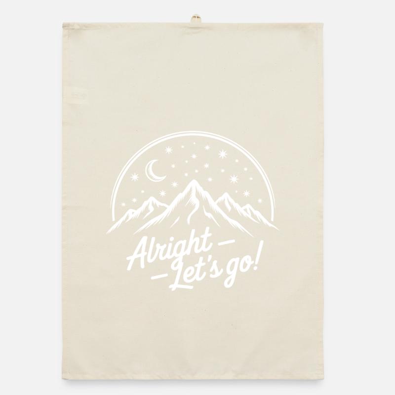 Berge Backpacking Abenteuer Organic Geschirrtuch