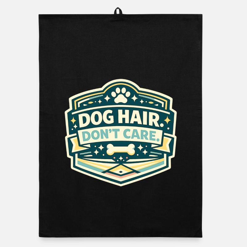Signe de poils de chien sans importance Torchon bio