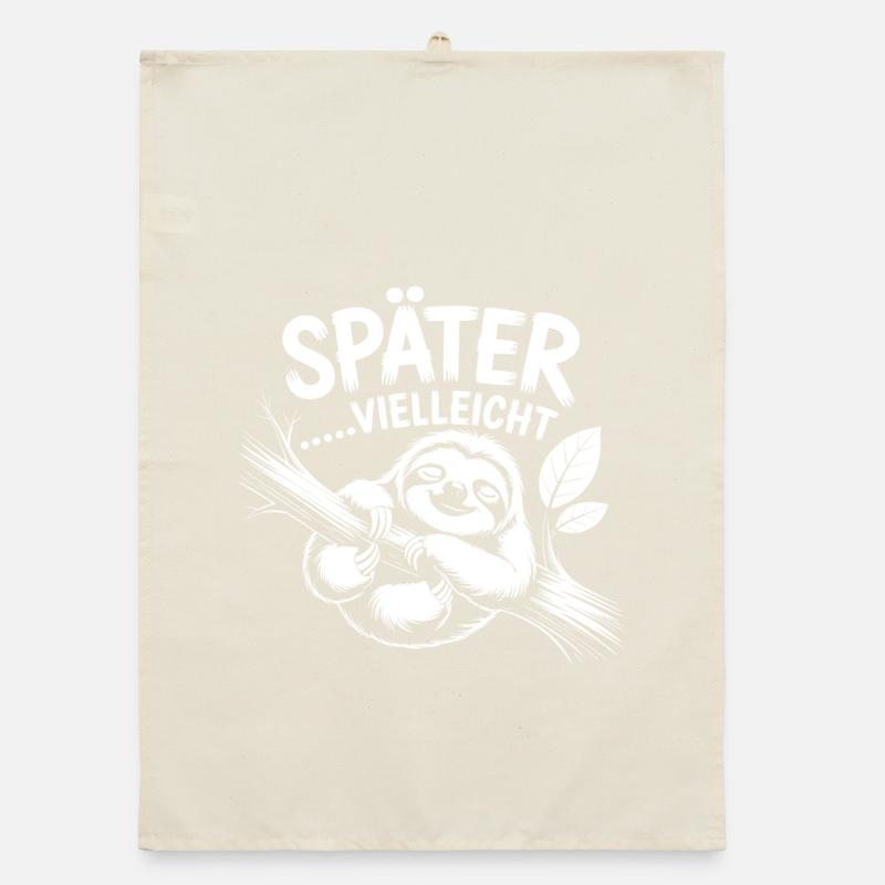 Faultier Chill Organic Geschirrtuch