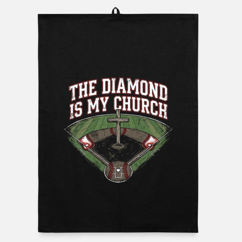 Le Diamond est le baseball chrétien de mon église Torchon bio