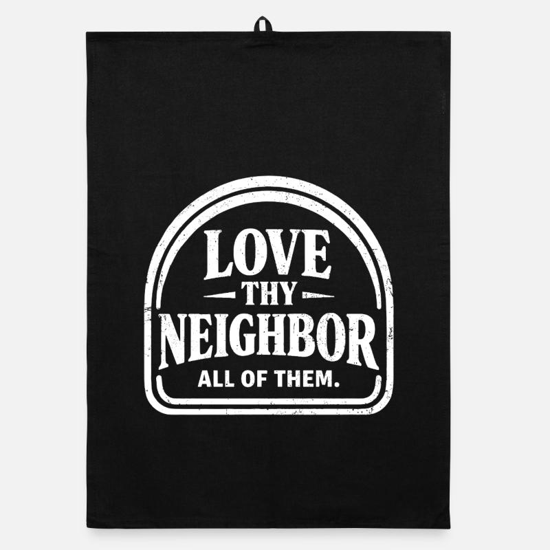 Love Your Next Vintage Benevolent Peace Message Organic dish towel