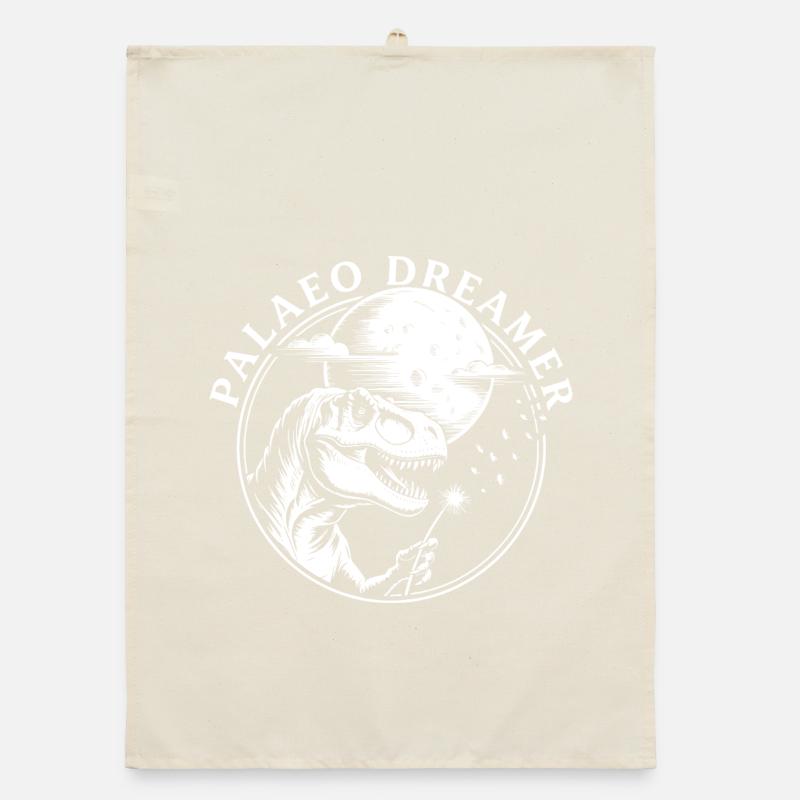 Palaeo Dreamer T-Rex Dinosaurier Pusteblume Organic Geschirrtuch