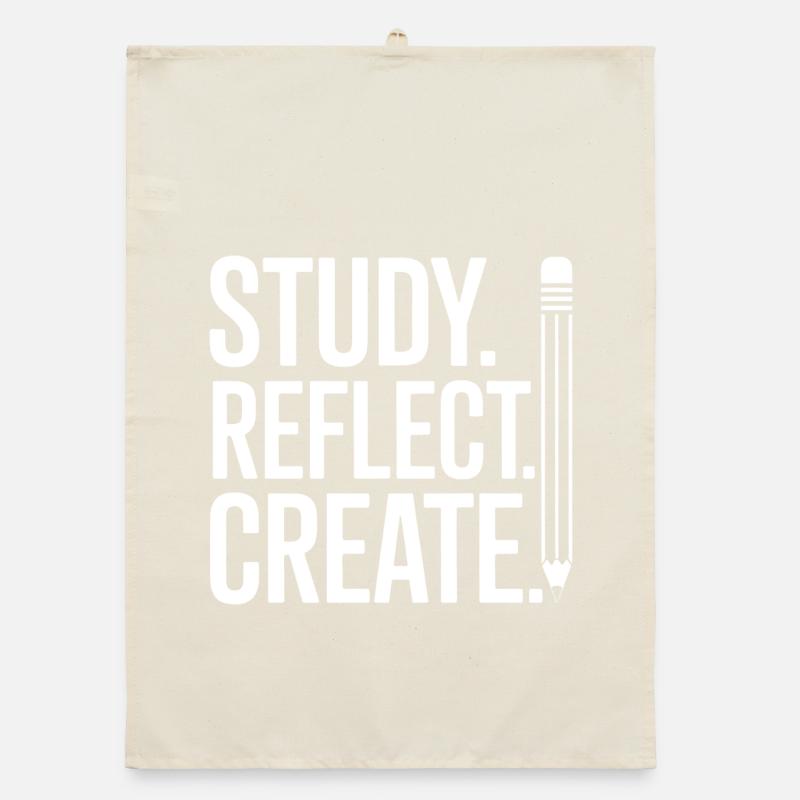 Étude : Réflexion : Création de l’art typographique Torchon bio