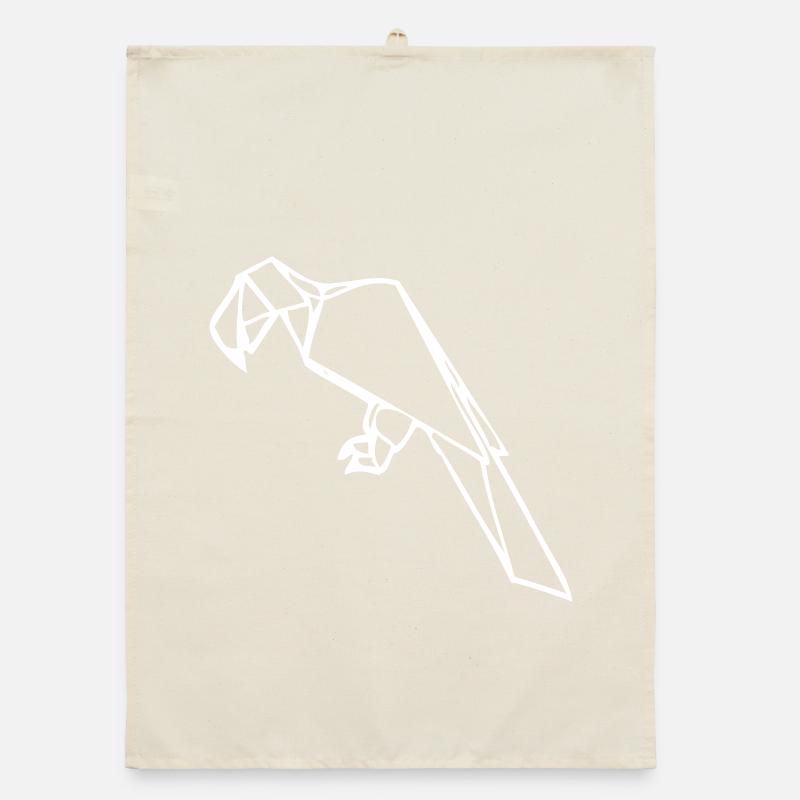 Ara | Parrot | Origami Organic dish towel