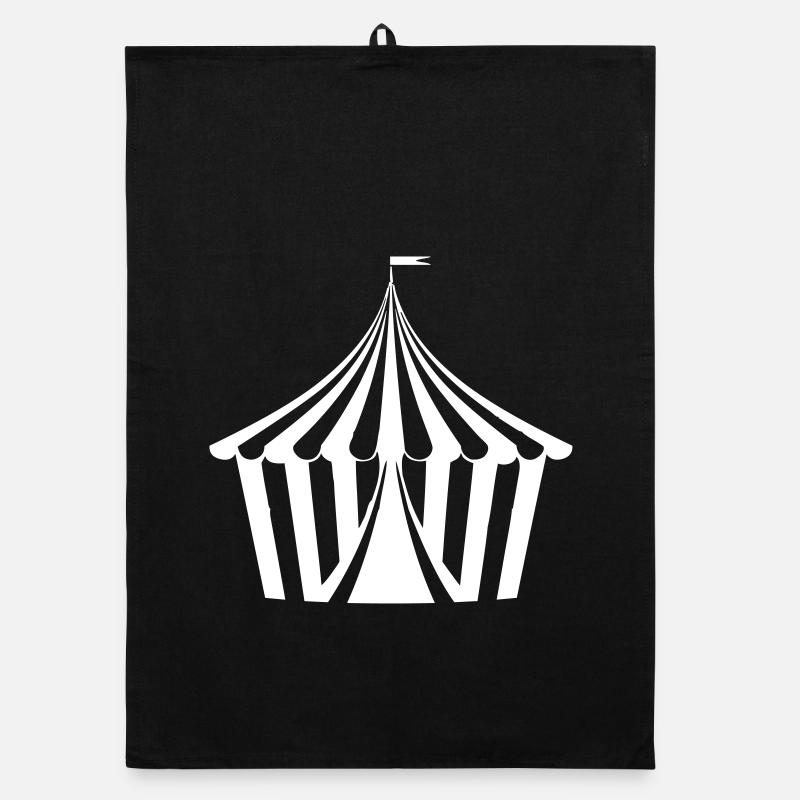 Zirkus Zelt Organic Geschirrtuch