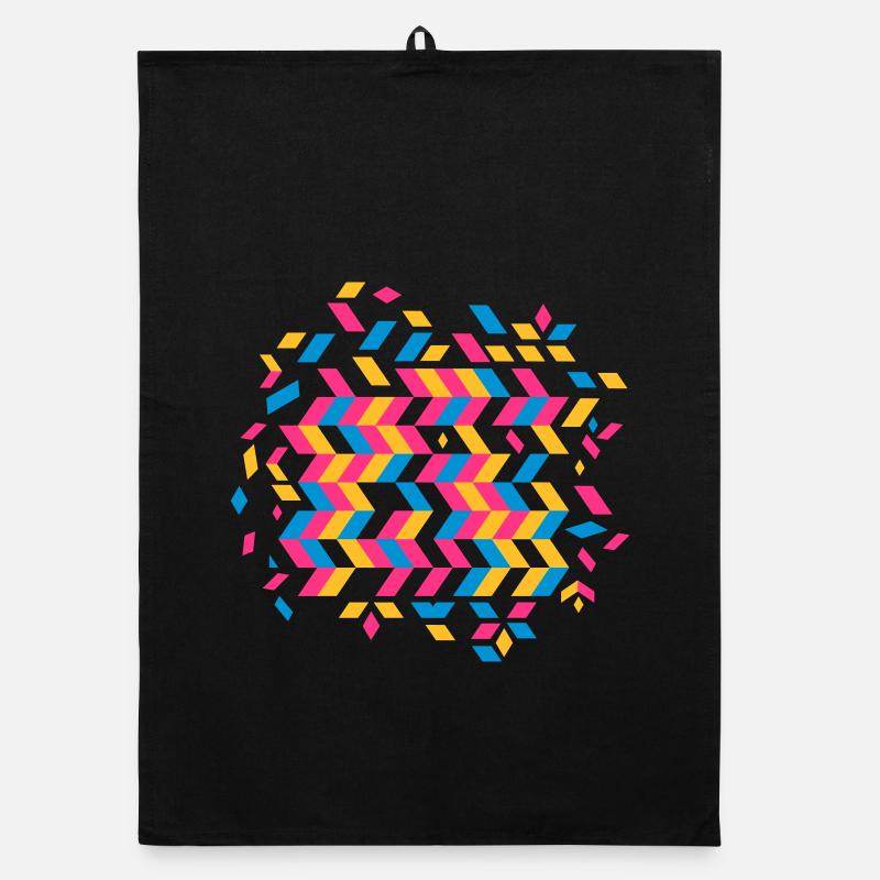 A herringbone pattern Organic dish towel