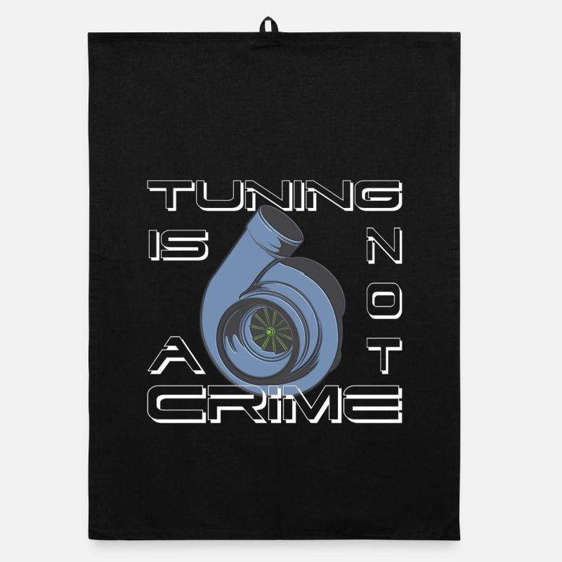 Turbolader Tuning Is not a Crime als Geschenkidee Organic Geschirrtuch
