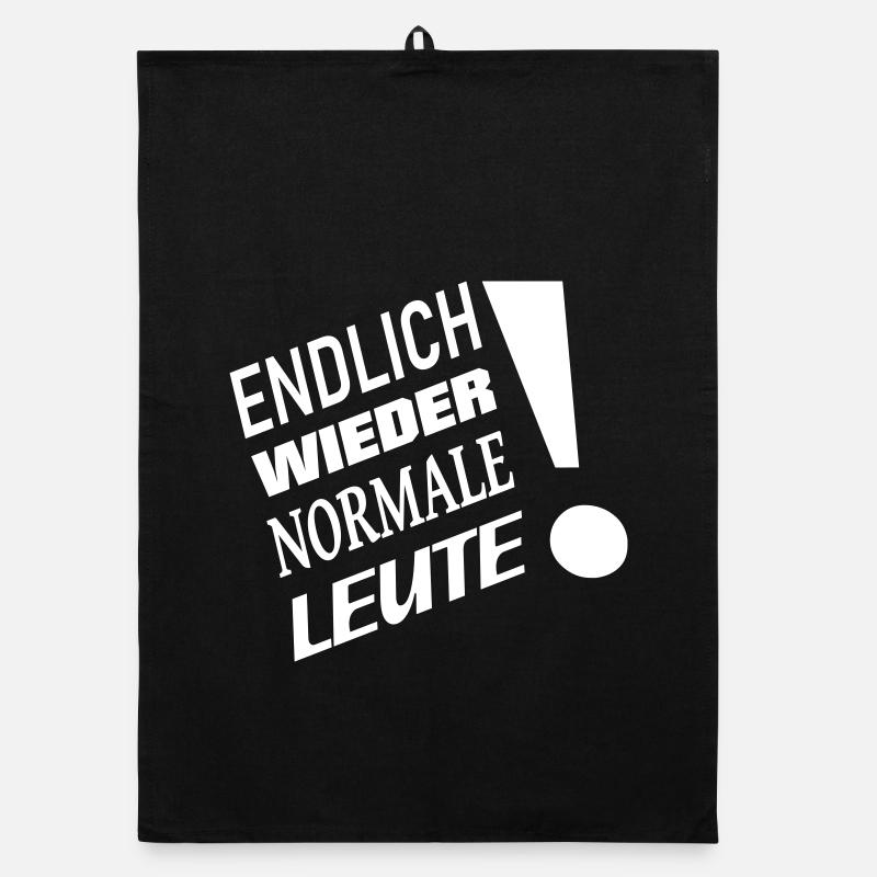 Endlich wieder normale Leute Organic Geschirrtuch