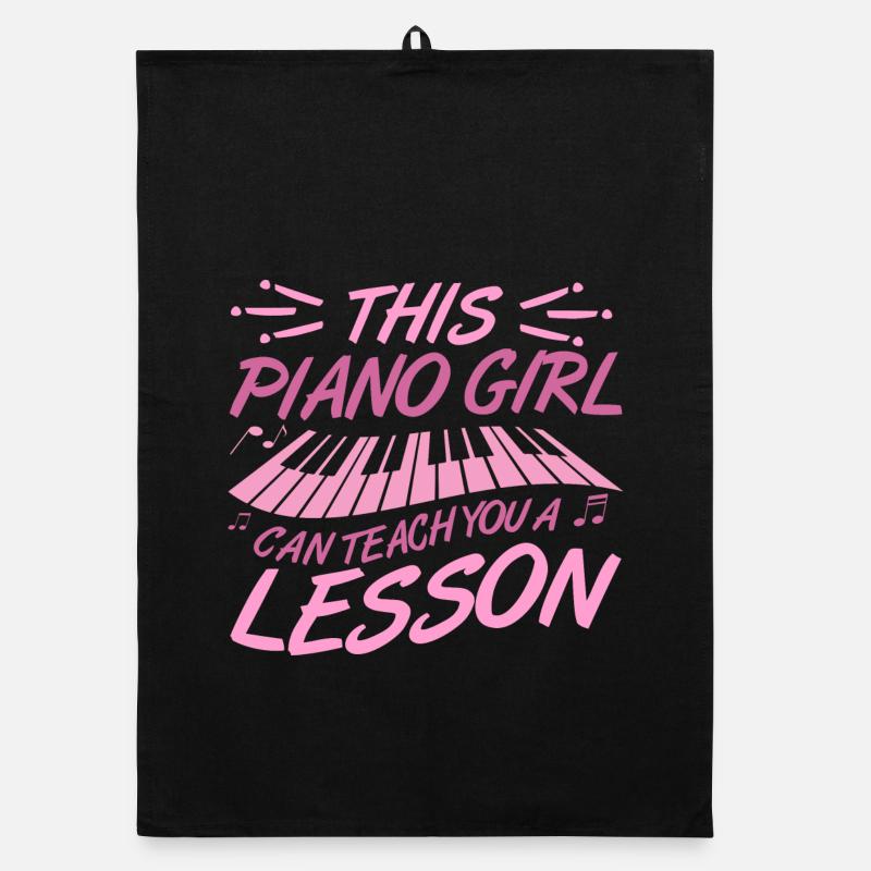 Fille au piano Torchon bio