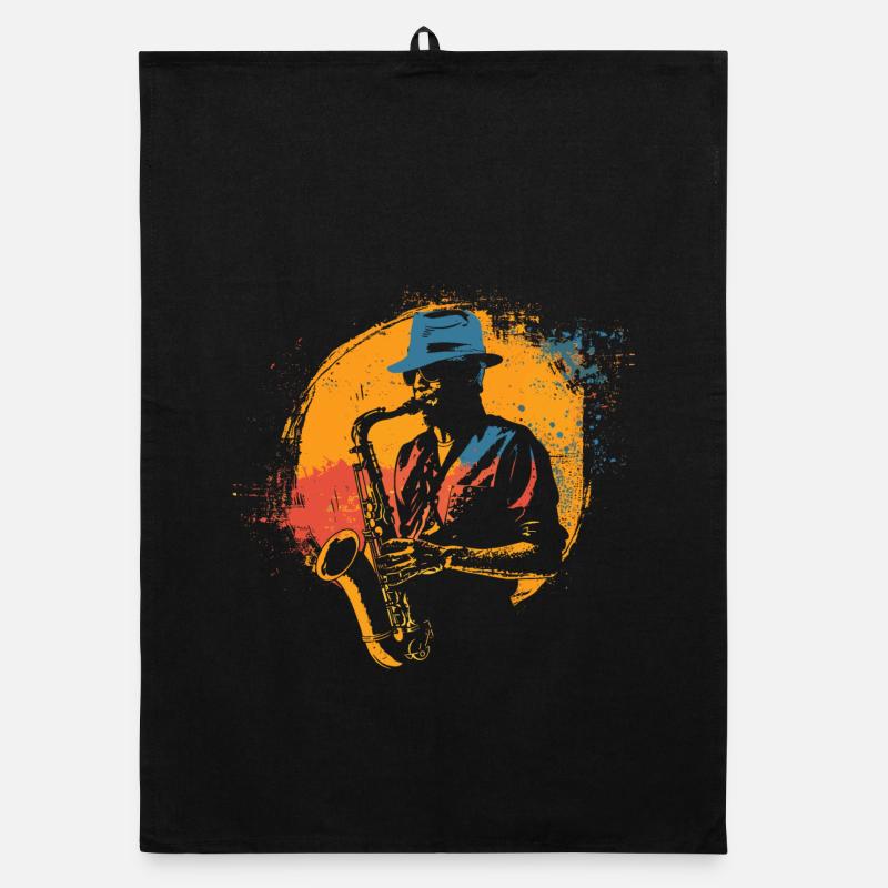 Graphisme Saxophoniste Torchon bio