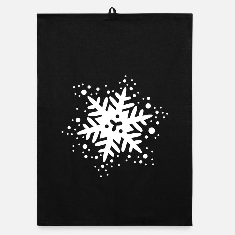 Flocon de neige Tenue d’hiver Noël Cristal Torchon bio