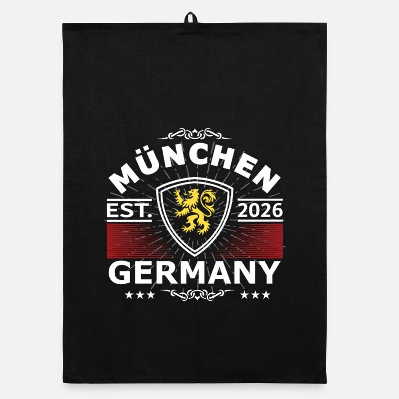 Munich Lion Design – Pride & Tradition Organic dish towel