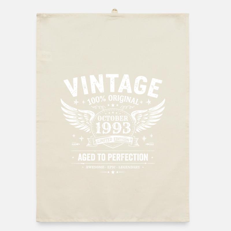 October 1993 | October 1993 Birthday Gift Organic dish towel