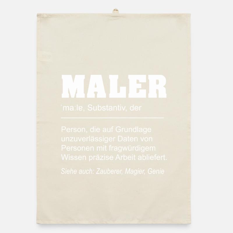 Funny Definition Painter Profession Organic dish towel