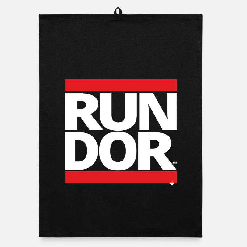 Courir - Torchon bio - noir